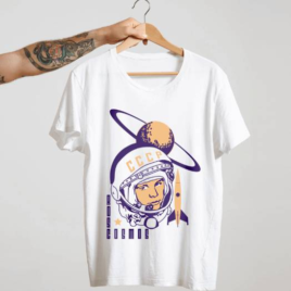 Camiseta Roscosmos CCCP Branco