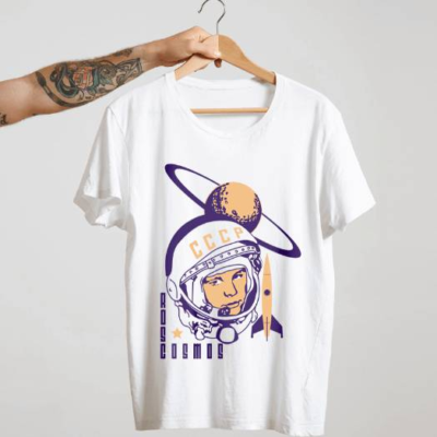 Camiseta Roscosmos CCCP Branco