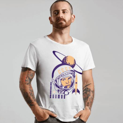 Camiseta - Roscosmos CCCP Branca