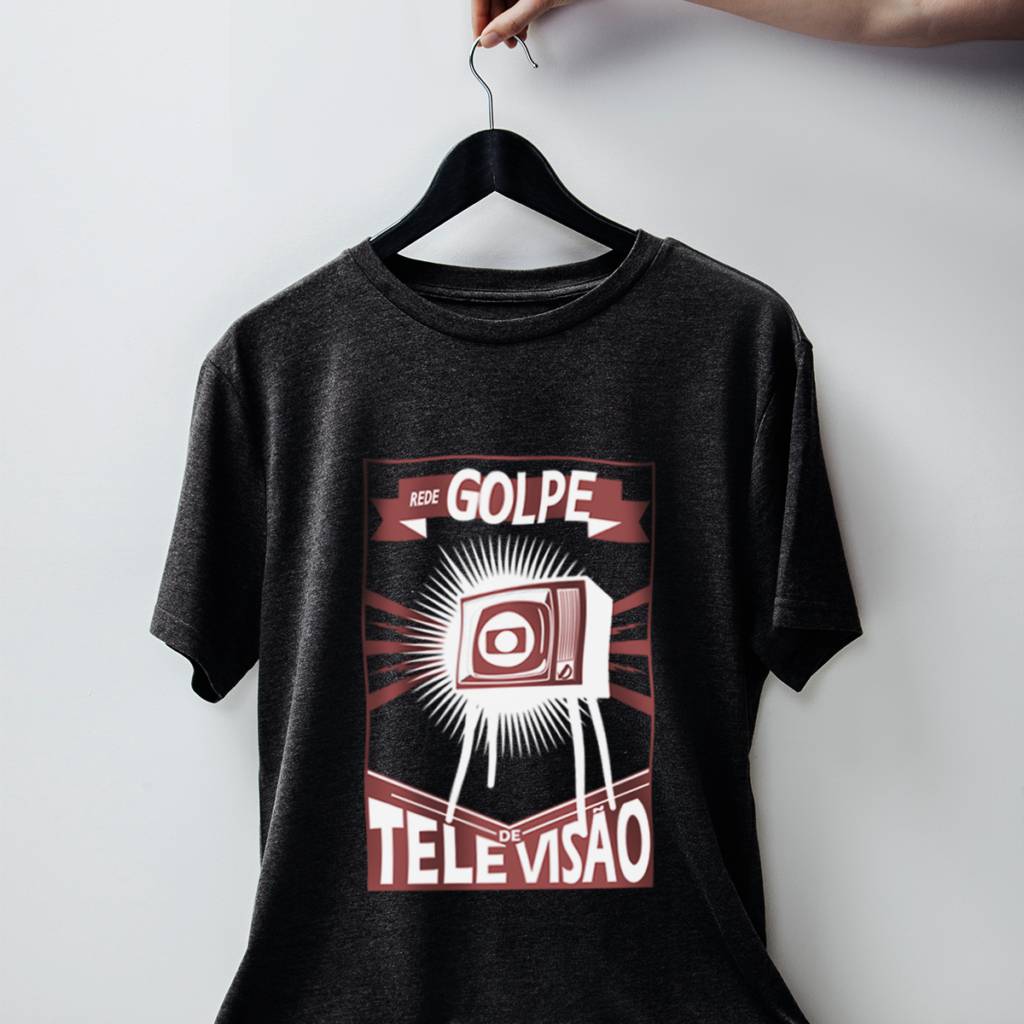 Camiseta Rede Golpe de televisão chumbo