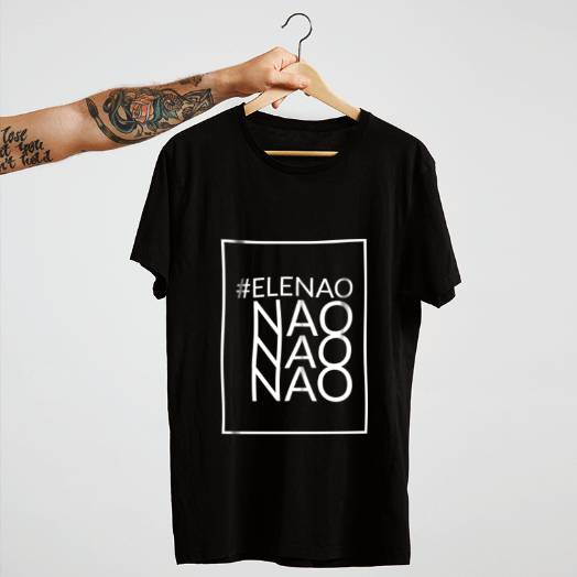 Camiseta #Elenão preta