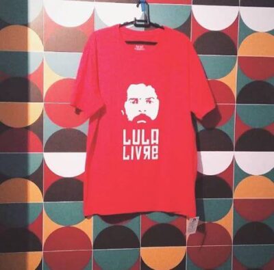 Camiseta algodão Lula Livre