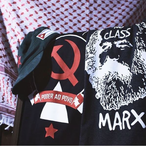 Camiseta algodão Poder ao Povo e Marx