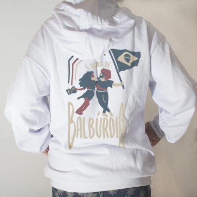 Moletom - Hora de Balburdia Branca Costas