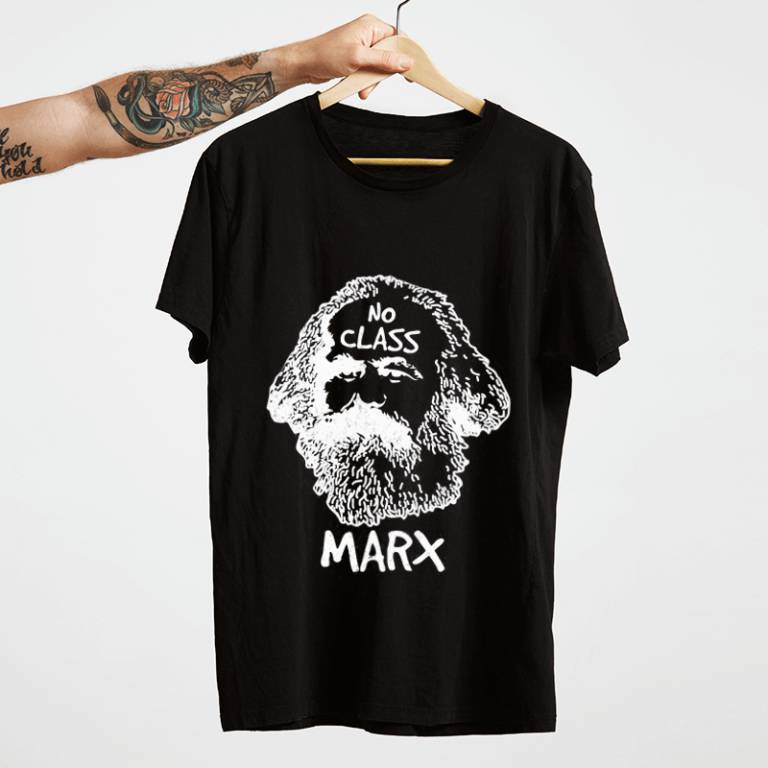 Camiseta Karl Marx No class preta