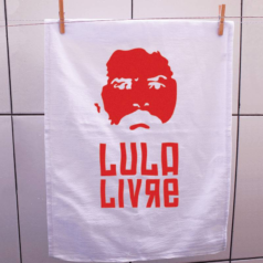 Pano de prato Lula Livre
