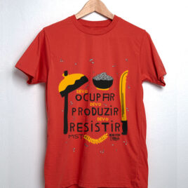 camiseta de algodão vermelho - MST Dead Fish