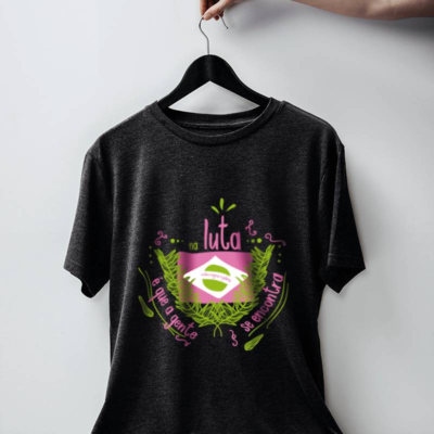 camiseta mangueira bandeira chumbo