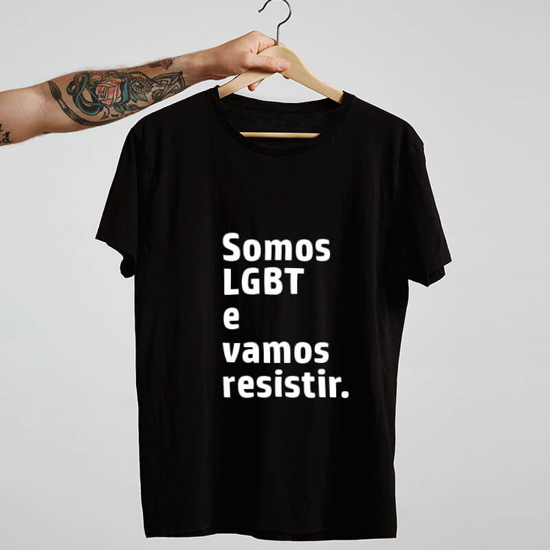 Camiseta-Preta-Somos-LGBT-e-vamos-resistir