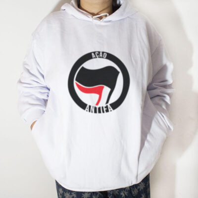 Blusa moletom com capuz - Ação Antifa