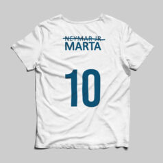 camisa seleção brasileira feminina Marta branca Costas