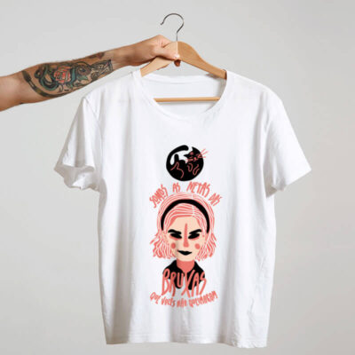 Camiseta Sabrina Spellman - somos as netas das bruxas que vocês não conseguiram queimar Branca