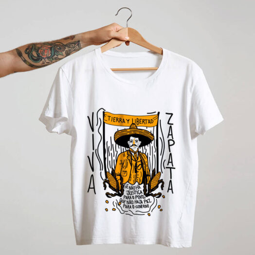 Camiseta - Emiliano Zapata - Branca
