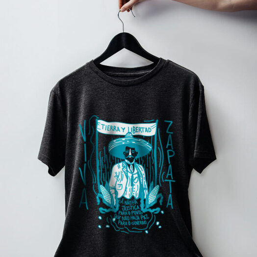 Camiseta - Emiliano Zapata - Chumbo