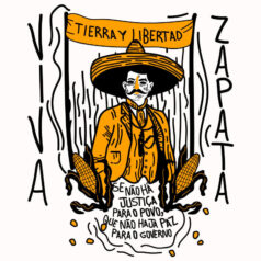 Ilustração Emiliano Zapata - Por Alinne Martins