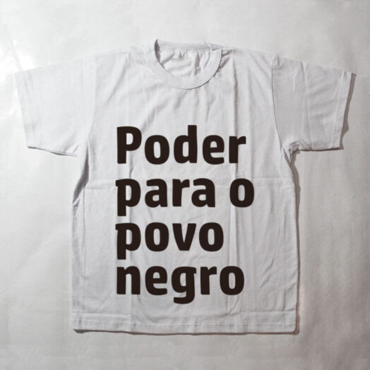 camiseta infantil - Poder para o povo negro - branca
