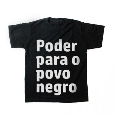 camiseta infantil - Poder para o povo negro - preta