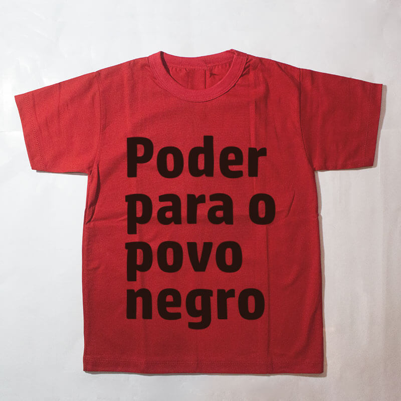 Camiseta Infantil Nuvem Vermelha - Preta