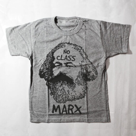 camiseta infantil - Karl marx - cinza