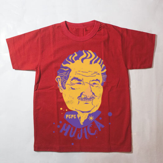 camiseta infantil - Pepe Mujica - vermelha