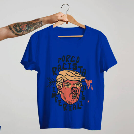 Camiseta Donald Trump Fascista azul