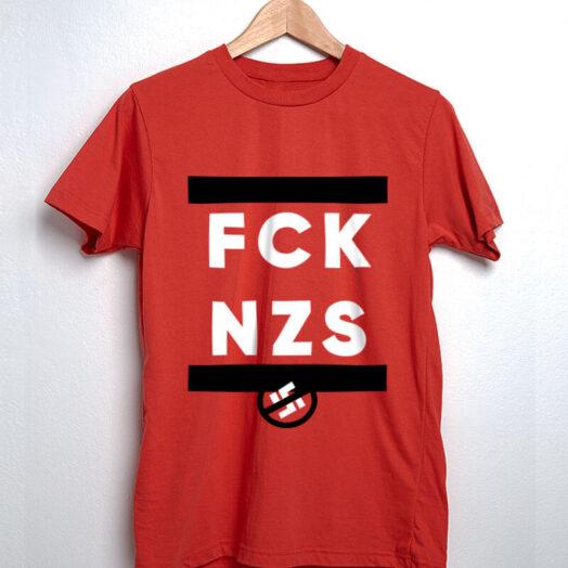 Camiseta vermelha de algodão - FKS NZS