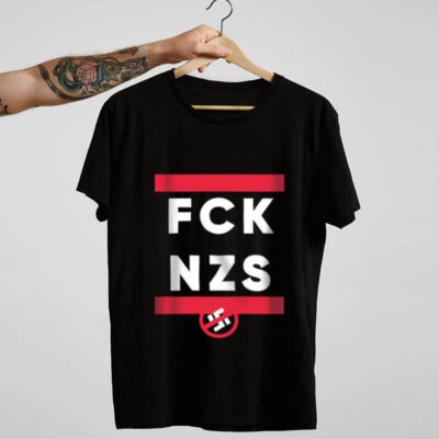 Camiseta preta de algodão - FKS NZS