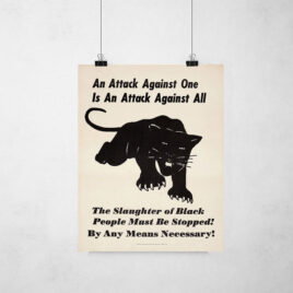 Poster - Movimento Pantera Negra - An Attack against one