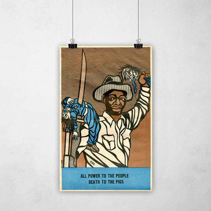 Poster - Movimento Pantera Negra - Poder ao Povo