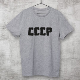 Camiseta cinza mescla 2 CCCP de algodão
