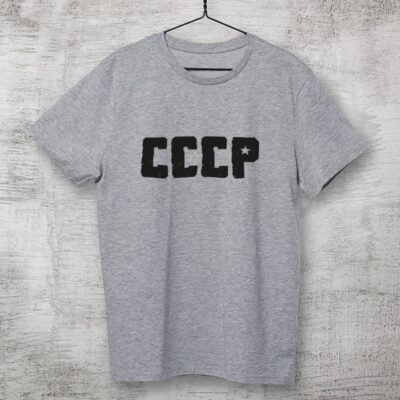 Camiseta cinza mescla 2 CCCP de algodão