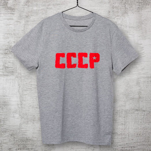 Camiseta cinza mescla 1 CCCP de algodão