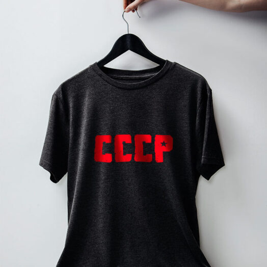 Camiseta chumbo CCCP de algodão