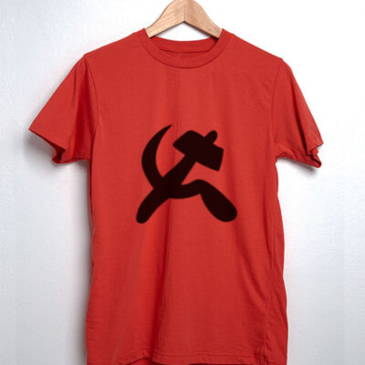 Camiseta foice e martelo comuna - vermelho