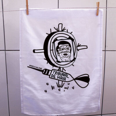 Pano de prato - Tribunal de Haia para Bolsonaro