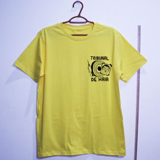 camiseta-Fora-Bolsonaro-Tribunal-de-Haia-amarela