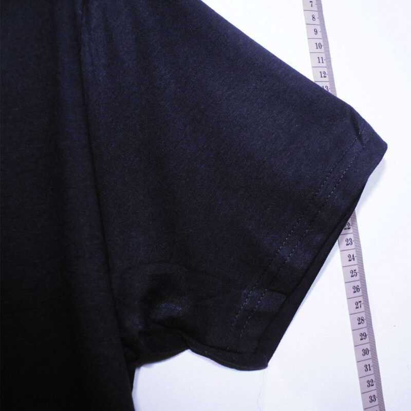 Camiseta basica de algodão 30,1 penteada preta