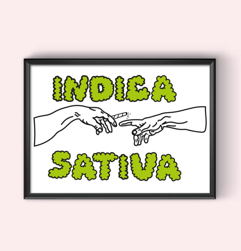 Poster – Indica, Sativa