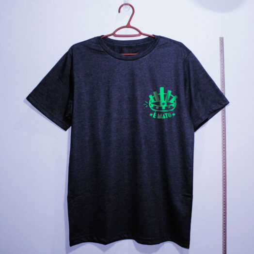 camiseta-chumbo de algodão-emblema-cannabis