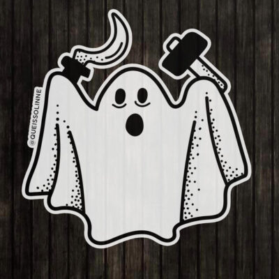 Adesivo - Fantasma comunista