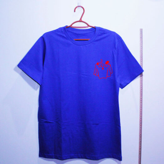 Camiseta azul de algodão - Fantasma comunista
