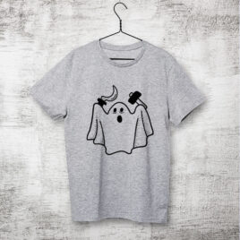 Camiseta - Fantasma comunista cinza mescla