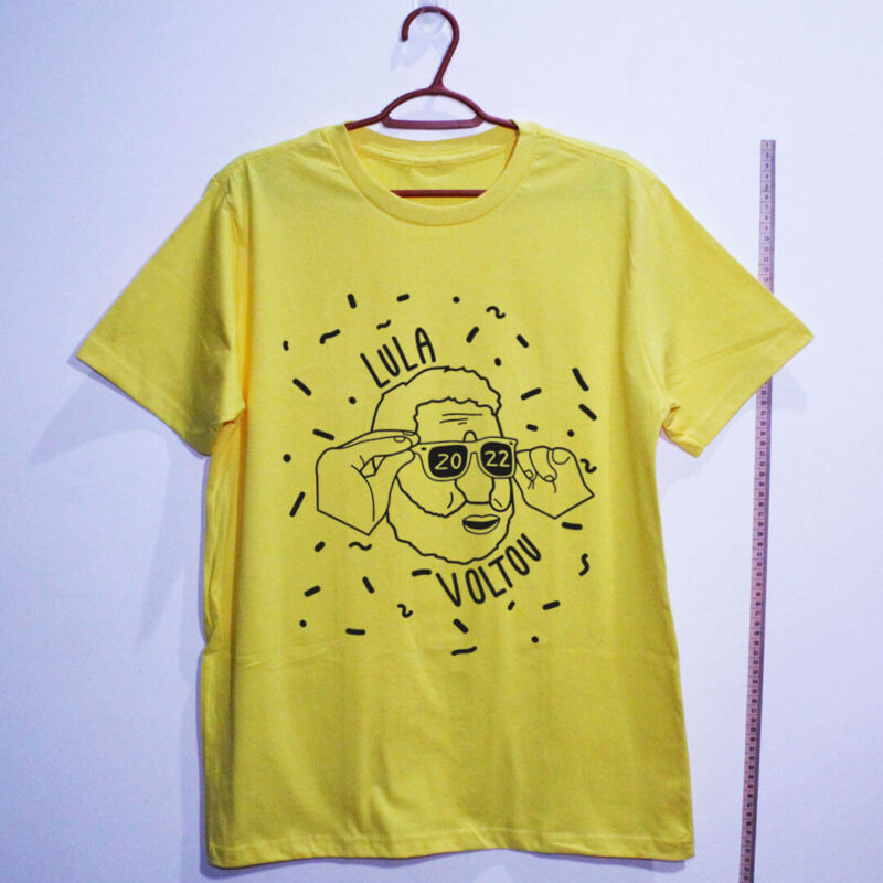 camiseta lula 2022 amarela