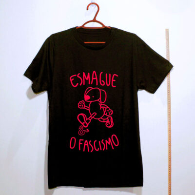 camiseta esmague o fascismo preto