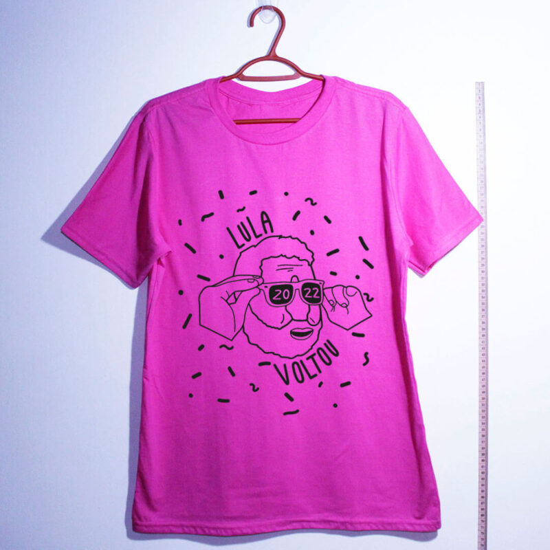 camiseta lula 2022 rosa