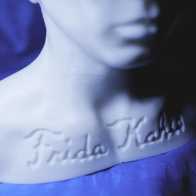Busto Frida Kahlo impresso em 3D - PLA