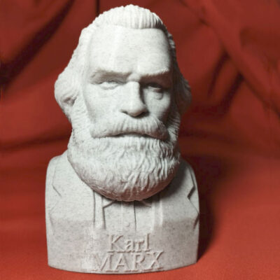Busto do Karl Marxl impresso em 3D
