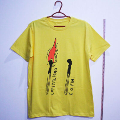 Camiseta Capitalismo é o fim amarelo