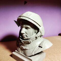 Estátua 3D Yuri Gagarin em PLA