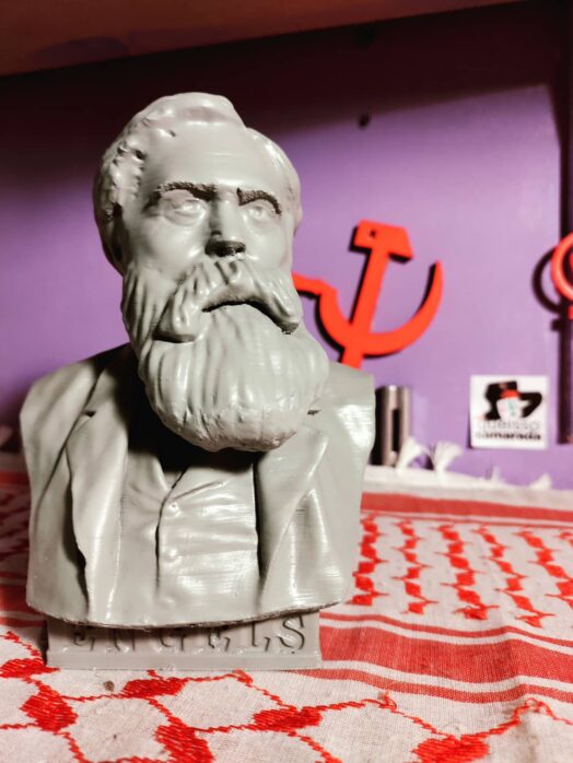 Busto 3D Busto impresso em 3D - Friedrich Engels
